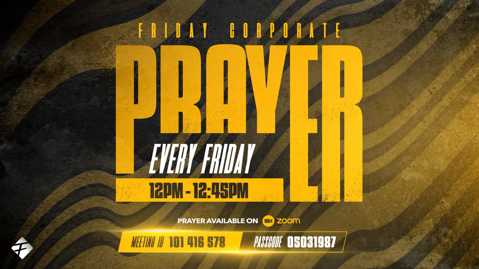 Friday Noon Corporate Prayer