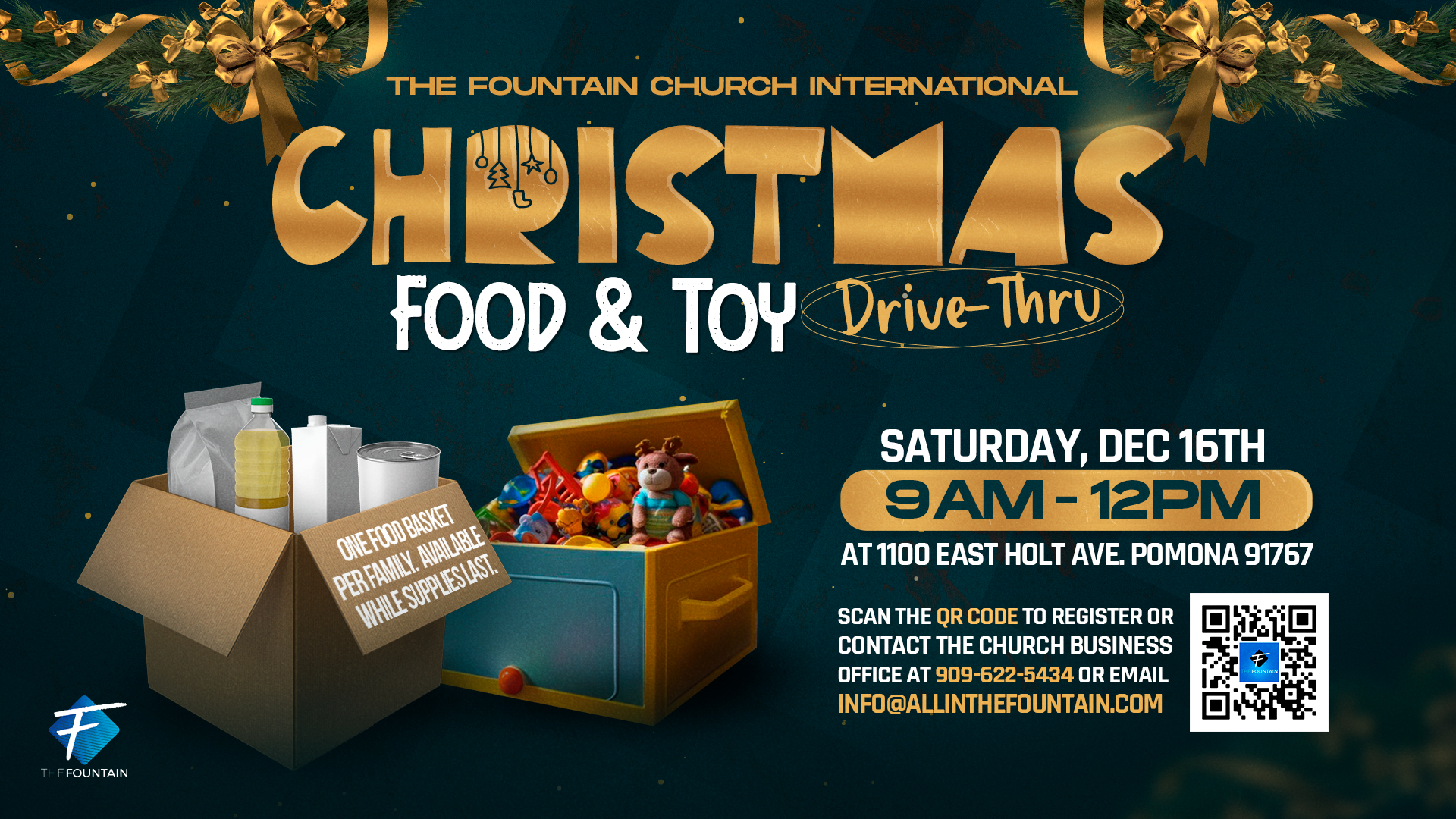 Christmas Food & Toy Giveaway - Drive Thru