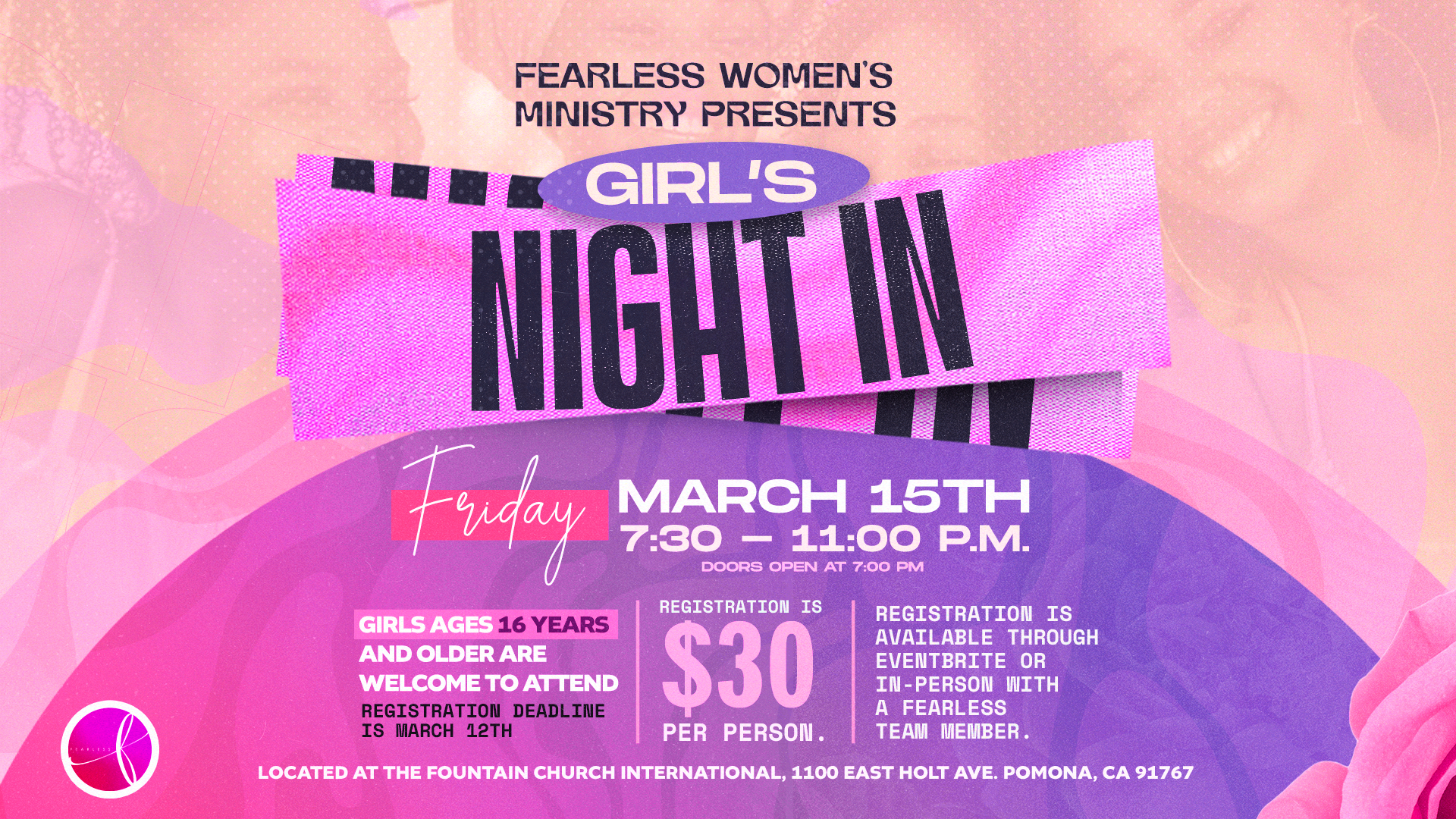 Fearless Women Ministry presents Girl's Night In