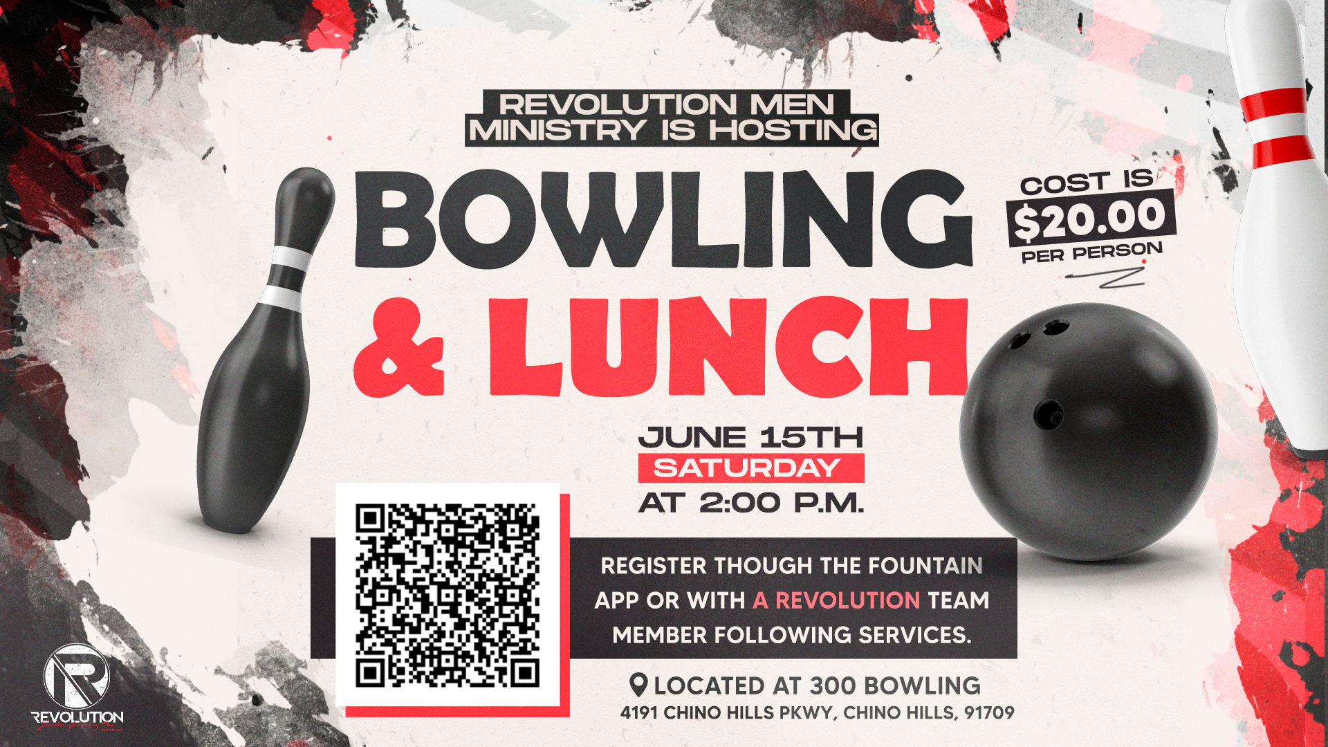Revolution Men's Ministry - Bowling and Lunch