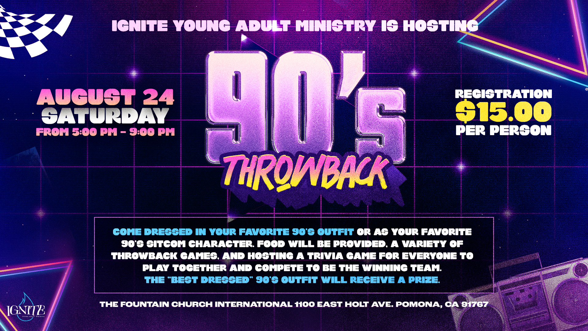 Ignite Young Adults: 90's Throwback