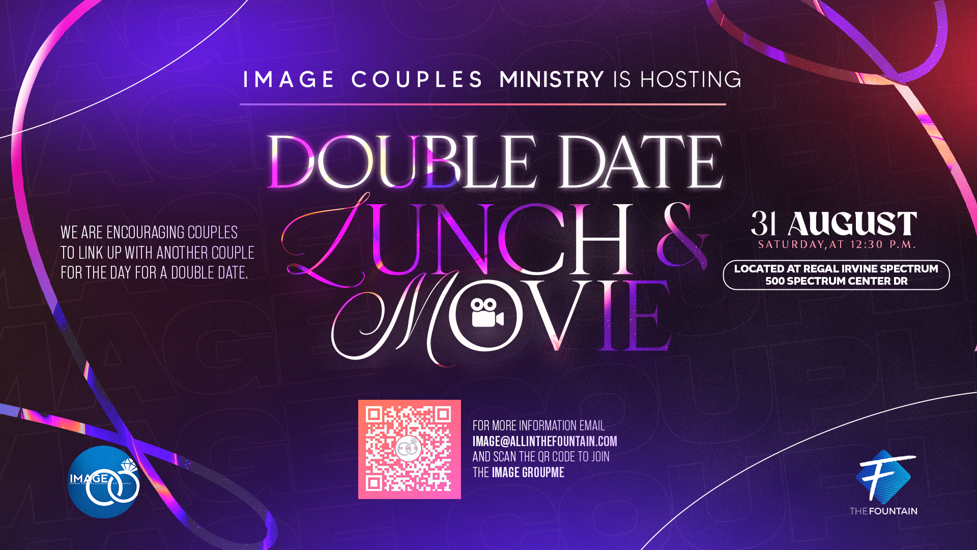 IMAGE Couples Ministry presents Double Date, Lunch & Movie