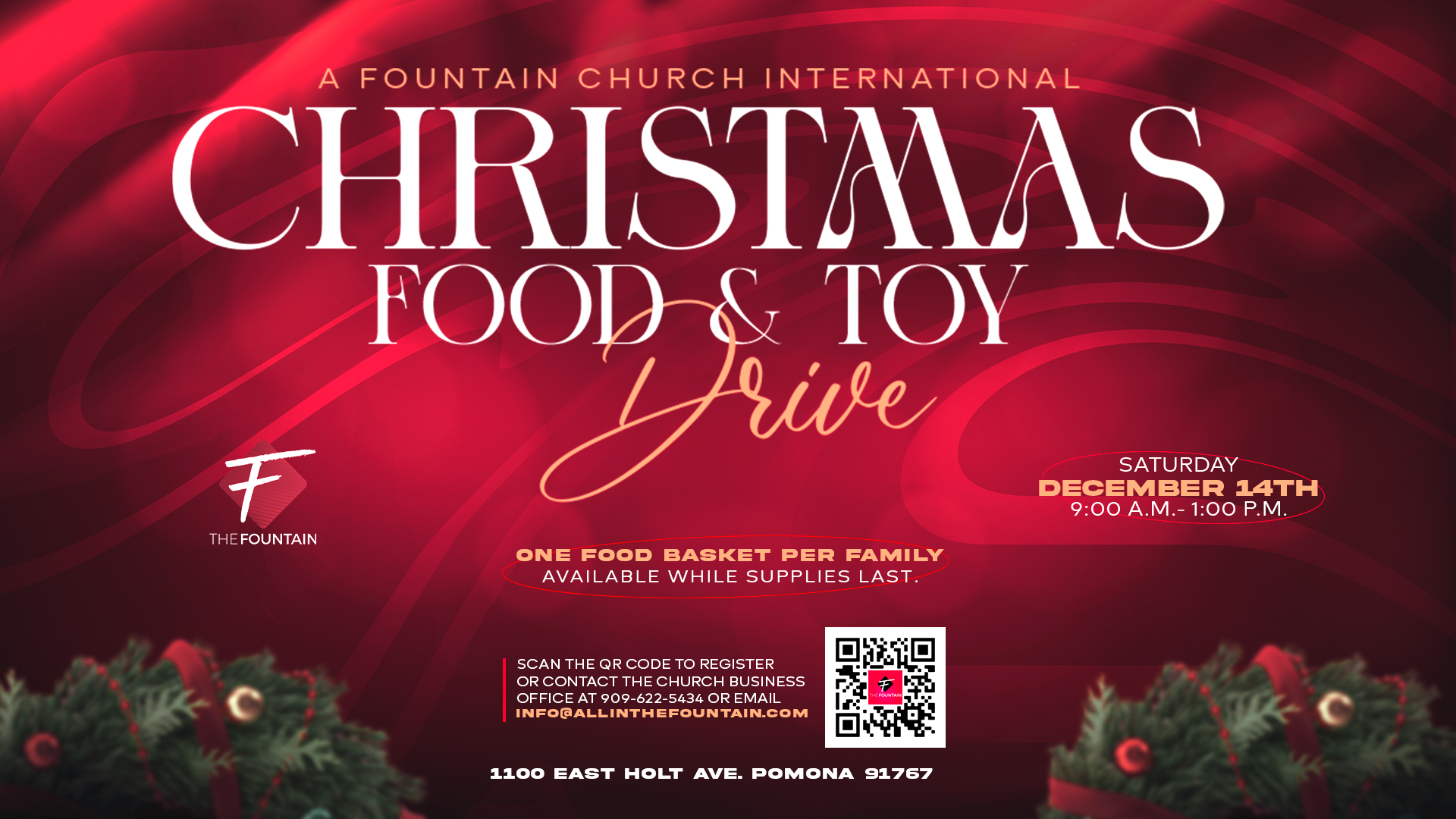 Christmas Food & Toy Giveaway - Drive Thru